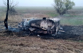 В Астраханской области в ДТП из-за лошадей сгорели микроавтобус и грузовик