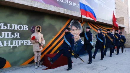 В Астрахани появились граффити в честь героев спецоперации в Украине