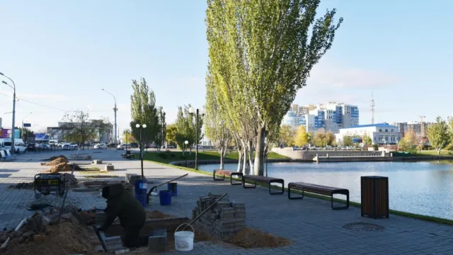 До конца недели на Лебедином озере в Астрахани обустроят новые рабатки