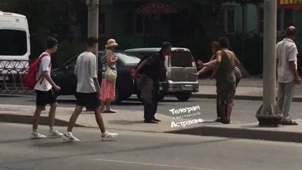 В Астрахани задержан мужчина, который на улице угрожал ножом женщине