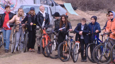 В Астрахани прошли соревнования по велобиатлону