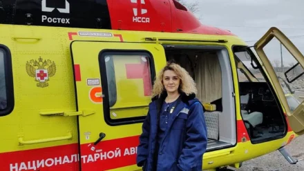 Вертолёт санавиации доставил в Астрахань женщину с патологией беременности