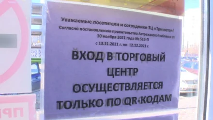 В Астраханской области действие QR-кодов в торговых центрах продлили до 16 января