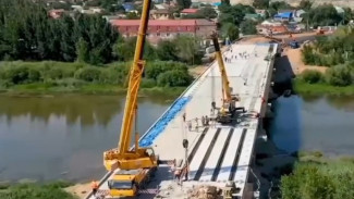 В Астрахани завершили монтаж всех балок пролётов Милицейского моста