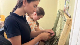 Воспитанники астраханского соццентра плетут масксети