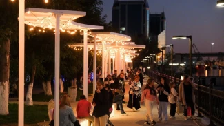 В Астрахани завершилось благоустройство Комсомольской набережной