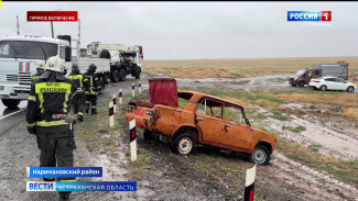 В Астрахани на федеральной трассе развернулись масштабные учения