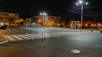 До середины ноября на улицах Астрахани обновят дорожную разметку