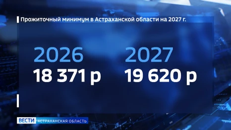 В Астраханской области определили прожиточный минимум на 2027 год