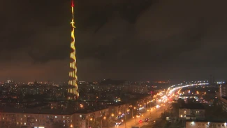 В Астрахани запустили новую подсветку на телебашне