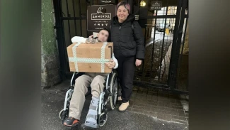 Воспитанники соццентра «Вера» поддержали товарища, находящегося в госпитале