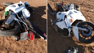 На астраханской трассе в результате ДТП погиб мотоциклист