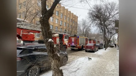 Сегодня в центре Астрахани произошёл пожар