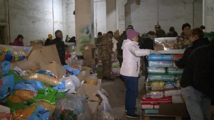 Астраханцы собрали 25 тонн гуманитарного груза для беженцев из Донбасса