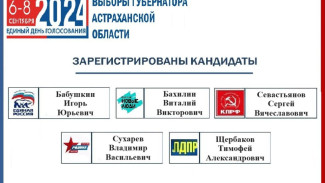 Глава Астраханской области зарегистрирован кандидатом на должность губернатора