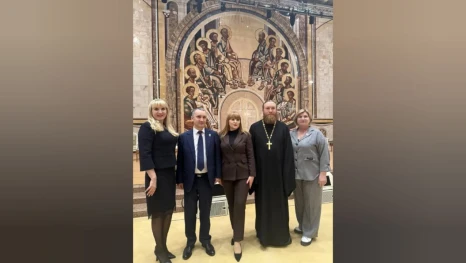 Астраханские педагоги встретились с Патриархом Кириллом и главой Минпросвещения России