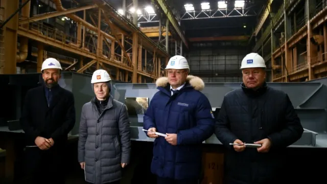 В Астрахани на заводе «Лотос» прошла закладка двух земснарядов