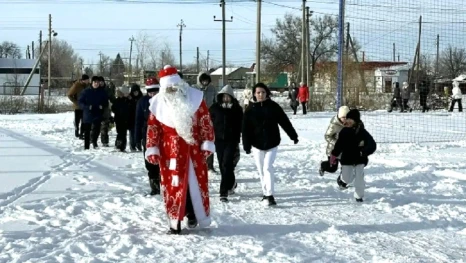 В селе Астраханской области провели праздничный забег
