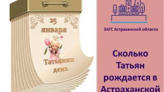 В 2021 году в Астраханской области родились три Татьяны