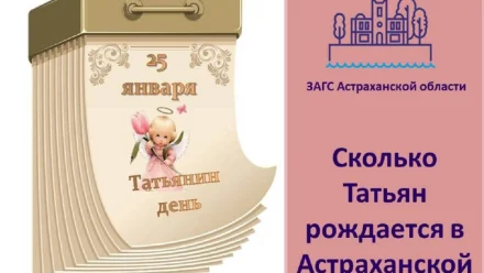 В 2021 году в Астраханской области родились три Татьяны