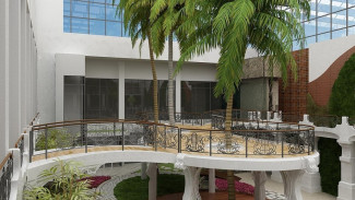 В зимнем саду кинотеатра “Октябрь” в Астрахани высадят новые растения 