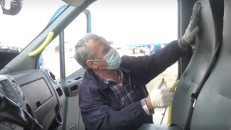 В Астрахани общественный транспорт дезинфицируют несколько раз в день