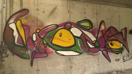 Как в Астрахани борются с вандальными надписями на зданиях