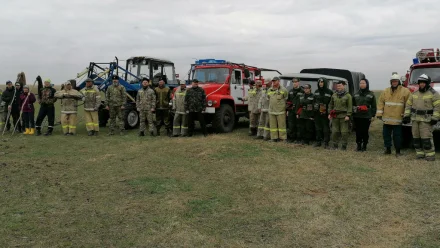 На Обжоровском участке Астраханского заповедника прошли противопожарные учения