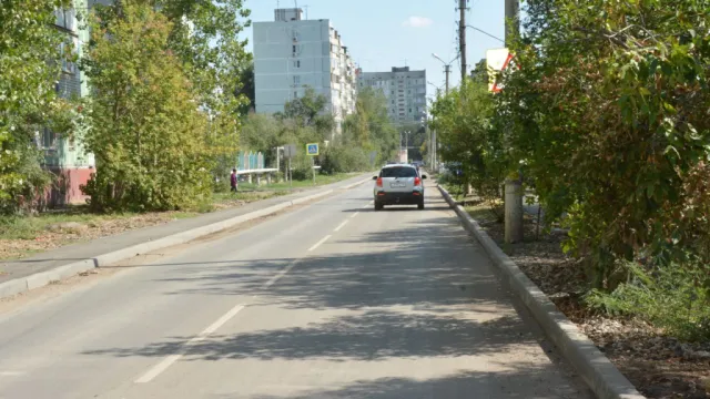 В Астрахани завершили ремонт улицы Курской