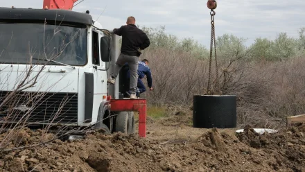 В астраханском селе началось строительство нового водопровода по нацпроекту