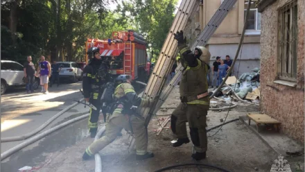 В Кировском районе Астрахани загорелась квартира