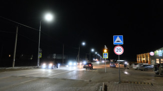 В Астрахани улица 1-я Виноградная теперь освещена