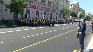 В Астрахани прошла генрепетиция торжественного построения войск гарнизона 