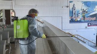 В Астрахани на ж/д вокзале ежедневно проводят дезинфекцию