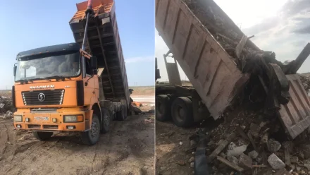 В Астраханской области водителя оштрафовали за сброс отходов от сноса зданий