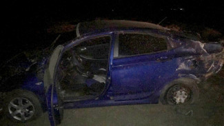 В Астраханской области пьяный именинник перевернулся на иномарке