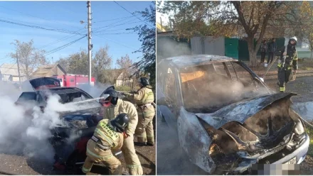 В Трусовском районе Астрахани за одно утро сгорели две иномарки