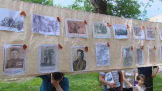 В Братском саду в Астрахани прошли акции в честь Дня Победы