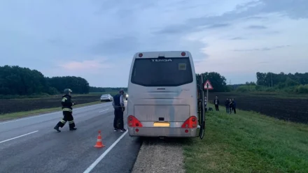 В Тамбовской области автобус, ехавший в Астрахань, попал в ДТП