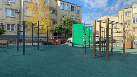 В астраханском селе появилась новая спортплощадка