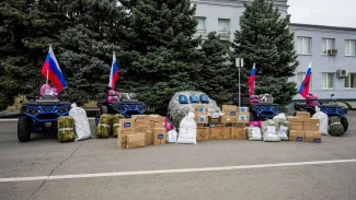 Бойцы 177-го полка морской пехоты получили квадроциклы из Астраханской области