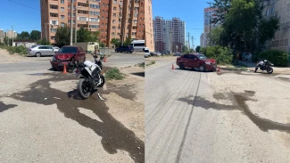 В Астрахани в ДТП пострадал молодой мотоциклист