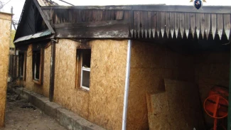 В селе Астраханской области на пожаре погибла женщина