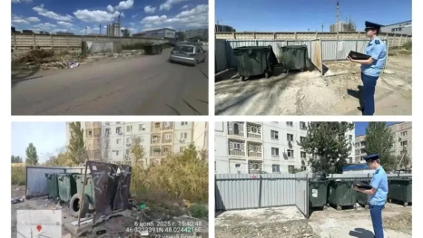 В Астрахани после вмешательства прокуратуры привели в порядок контейнерные площадки для сбора мусора 
