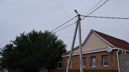 В астраханском посёлке	Янго-Аул провели новые линии освещения