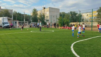 В Астраханской области открыли новый мини-стадион в рамках нацпроекта