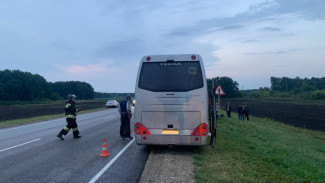В Тамбовской области автобус, ехавший в Астрахань, попал в ДТП