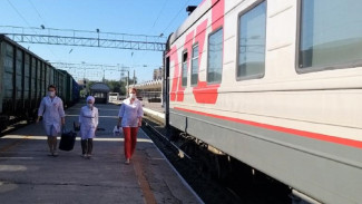 В Астраханской области по железной дороге запустили пункт вакцинации от COVID-19