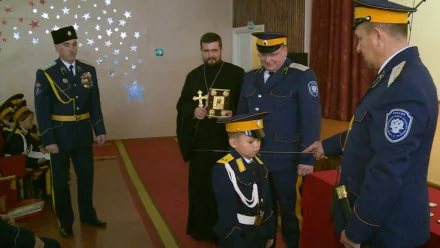 В школе на севере Астраханской области сформировали первый казачий класс