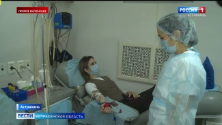 У астраханцев есть возможность стать донором в мобильном пункте сдачи крови